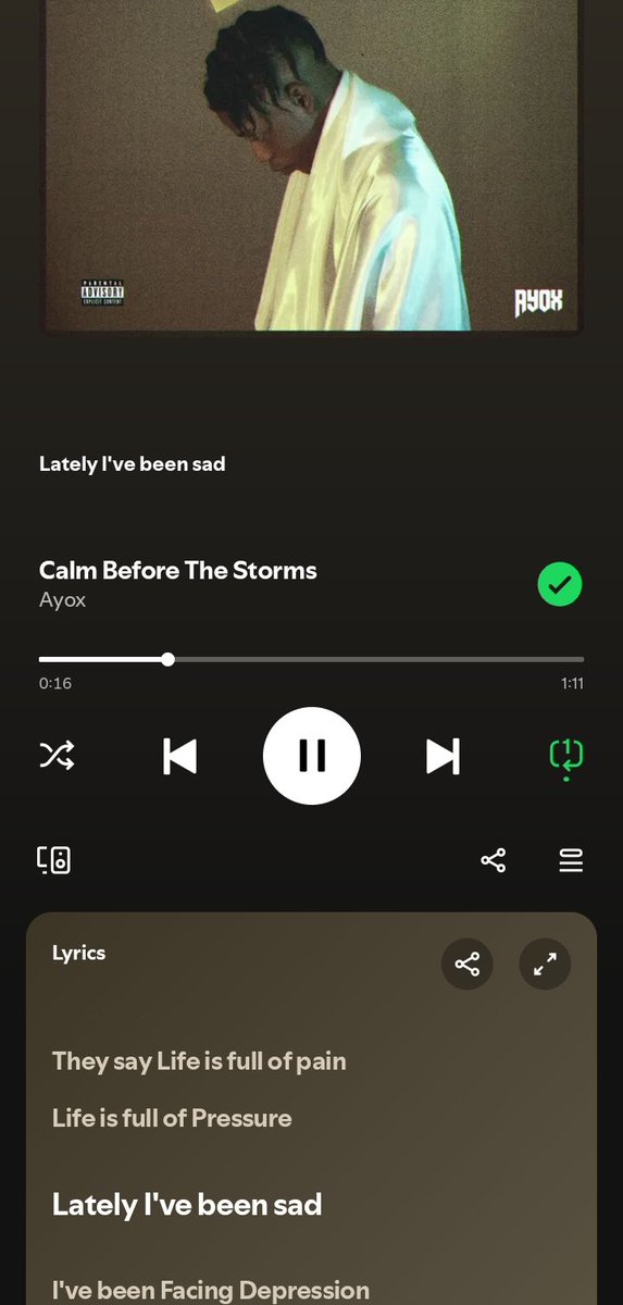 BigRickyVisuals's tweet photo. This is the saddest song on my playlist. @AyoxLp really made this one for the loners out there. https://t.co/tkvbouEwaJ