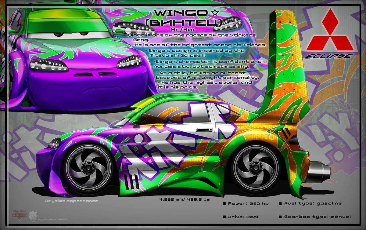 RedFoxOffRF's tweet photo. - Snot Rod is done and all RifāātoAvto tuners from summer 2025 to summer 2026 are done!
#art #fanart #Pixar #Cars #Disney #myarts #illustration #ibispaint #DRH #movies #tuners #originalideas https://t.co/uTplUncB8o