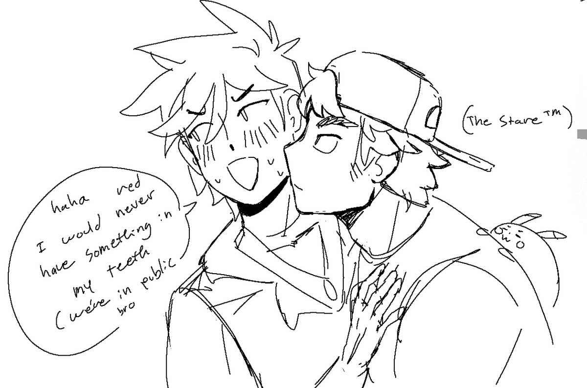 meadowbones's tweet photo. more namelessshipping sketches :) https://t.co/G7CAyAdOyK