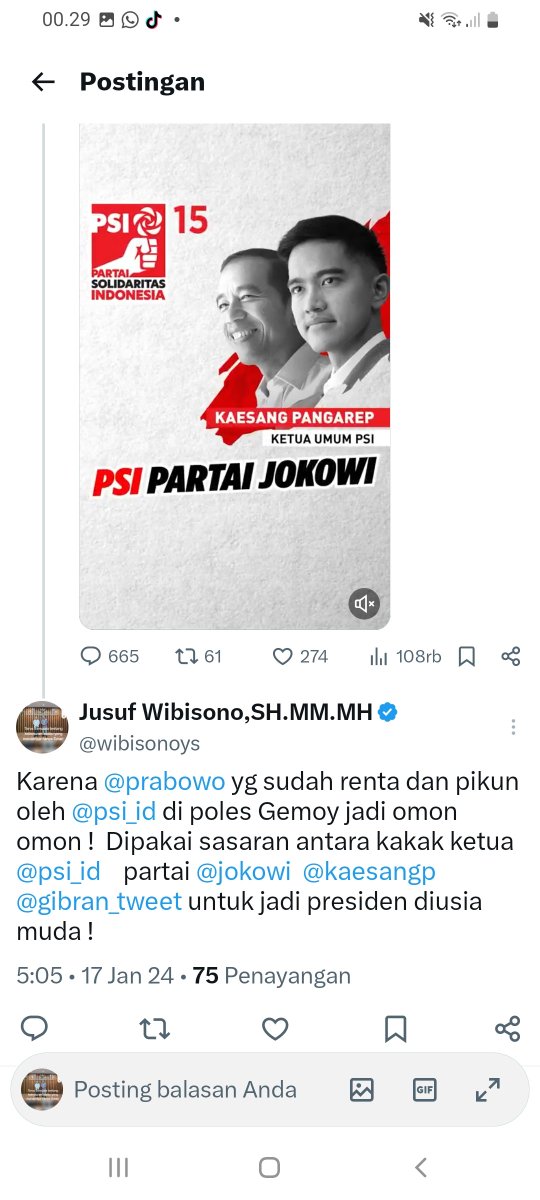 wibisonoys's tweet photo. Hiden agenda @jokowi untuk mengamankan Ijazahnya yang diduga Aspal adalah dengan tetap berkuasa melalui anak nya @gibran_tweet , ketika Gibran terkonfinasi manusia palsu #Fufufafa dan tidak punya ijazah SMA serta otaknya Zonk , yang dilajukan @Partai_PSI partai @Jokowi & #gank akan melanjutkan agendanya "Jlungupno" si Renta & Pikun @prabowo atau melakukan gerakan " Tiji Tibeh " ??