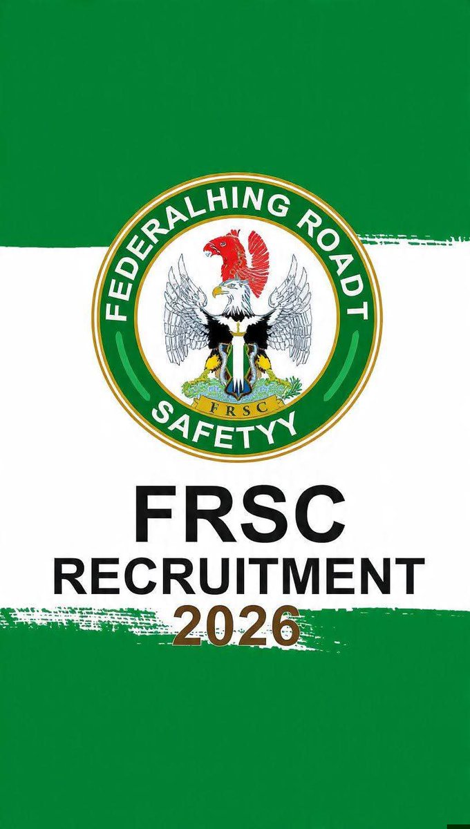 r_beej's tweet photo. *FRSC RECRUITMENT 2026* is officially open 🇳🇬

Here are the key details you need:

*1. Official Portal*
*https://t.co/2zujYDraCb*
That's the only legit site. The main website is https://t.co/XddDjrBWb9
*Note*: It's completely *FREE*. Don't pay anyone

*2. Dates*
- *Opens*: Friday, *July 3, 2026*
- *Closes*: *Monday, August 3, 2026*
  _Some sites mention Aug 24, 2026 or July 31, 2026 as tentative. FRSC can extend/shorten it_

Since today is *August 1, 2026*, you have very little time left if Aug 3 is the deadline.

*3. Cadres Available*
1. *Officer Cadre*: Degree, HND + NYSC
2. *Inspectorate Cadre*: ND, NCE
3. *Road Marshal Assistant Cadre*: SSCE with 5 credits including English & Math

*4. Key Requirements*
- *Nationality*: Nigerian by birth
- *Age*: 18 - 30 years for most cadres
- *Height*: Male 1.69m, Female 1.65m minimum
- *Marital Status*: Must be single
- *Documents*: SSCE, Birth Cert, NYSC, etc.

*5. How to Apply*
1. Go to *https://t.co/2zujYDraCb*
2. Create account
3. Fill form + upload documents
4. Submit and *Print Acknowledgement Slip* - You'll need this for screening
5. Check email/SMS and portal for shortlisting

*Important Warnings*
- FRSC does NOT charge any money
- False info = disqualification + prosecution
- Only shortlisted candidates will be invited
- For enquiries: *[email protected]* on weekdays

Do you need help with:
1. *Link to apply*
2. *Requirements for a specific cadre*
3. *How to fill the form*

Which one do you want me to help with?