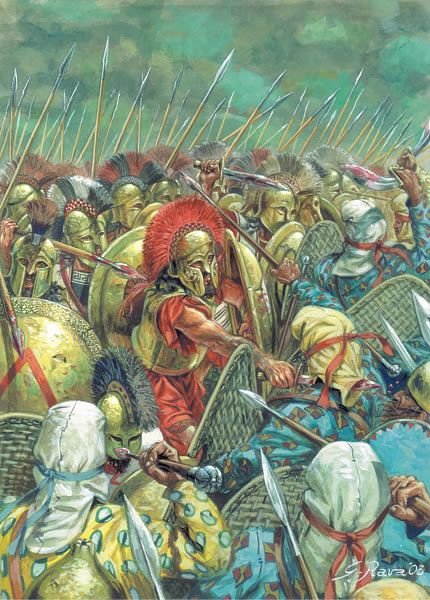 HellenicHist0ry's tweet photo. Leonidas and the Spartans hold out against the Persians https://t.co/wZnrIBK6Vj