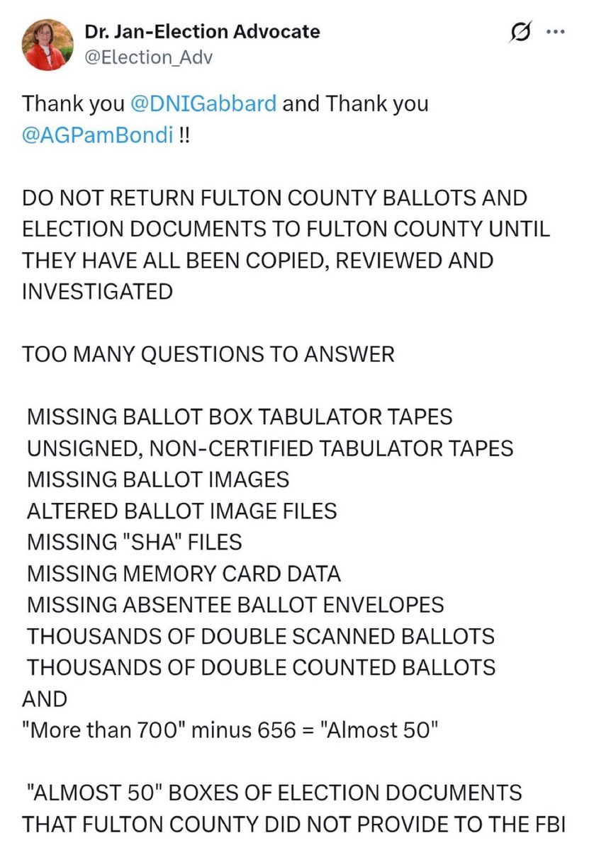 Milajoy's tweet photo. Holy smokes! 

What's coming out of Georgia regarding election fraud is substantial! 

How long till Trump is declared the winner in 2020? https://t.co/EVd7ziCqTN