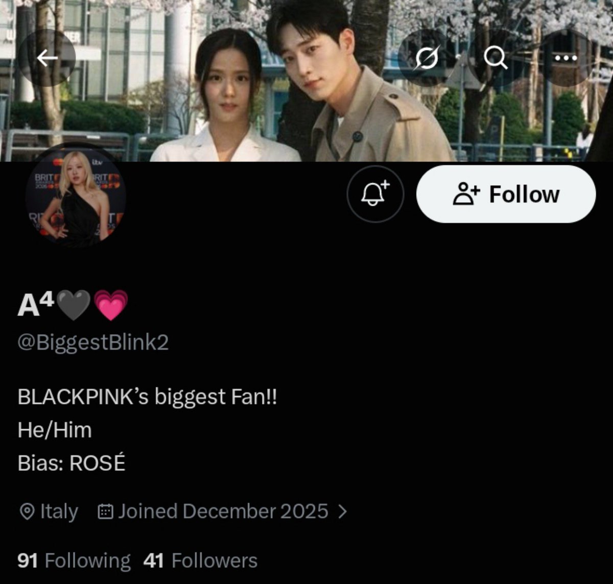 gamegirly211's tweet photo. attention numberones!! @BiggestBlink2 this mf is a jentard who's been pretending to be rosé biased just to set hér up in fanwars!! report and block! he's also an admin of one of the biggest Blackpink ot4 fanbases called @BLACKPINKGLOBAL https://t.co/RNysJsxXll