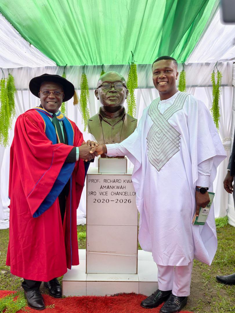 Eben_cobbinah's tweet photo. Glad to attend the investiture of Prof. Bernard Kumi-Boateng as the 4th Vice-Chancellor of the @UMaTedugh.
Everyone at Tarkwa Nsuaem Municipal Assembly extend our congratulations to the venerable Professor.
We pray that under his leadership, UMaT will achieve greater heights. https://t.co/AAU11FXJh0