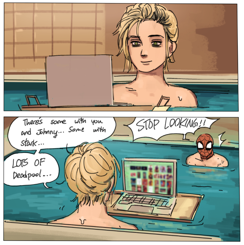 sushiisiu's tweet photo. based fujoshi yelena #spidermanbrandnewday https://t.co/SIOVG6zlpA