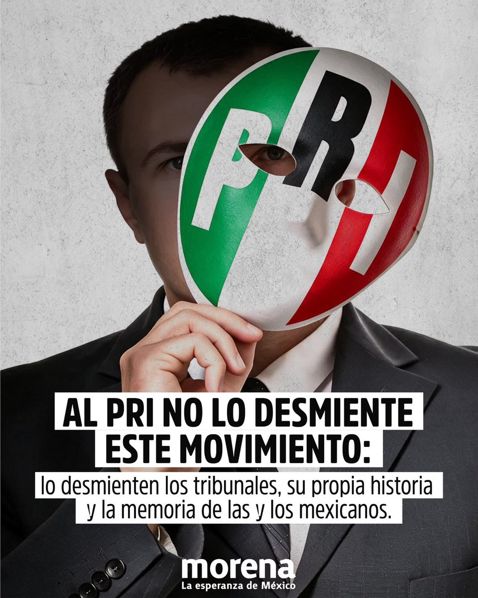morenaSiGto's tweet photo. La memoria es más fuerte que cualquier campaña de imagen. México recuerda quiénes gobernaron durante décadas y las consecuencias de ese régimen.

#MorenaGuanajuato #LaHistoriaNoSeBorra #ElPRImiente https://t.co/otyStgBu4j