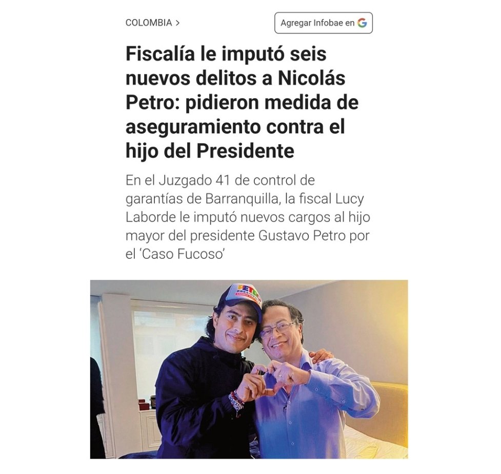 santiuribedel10's tweet photo. Los Colombianos conocimos a los Escobar Gaviria, a los Ochoa Vásquez, a los Rodríguez Orejuela, a los Castaño Gil y ahora a los Petro Alcocer. https://t.co/9VQSl62wKs