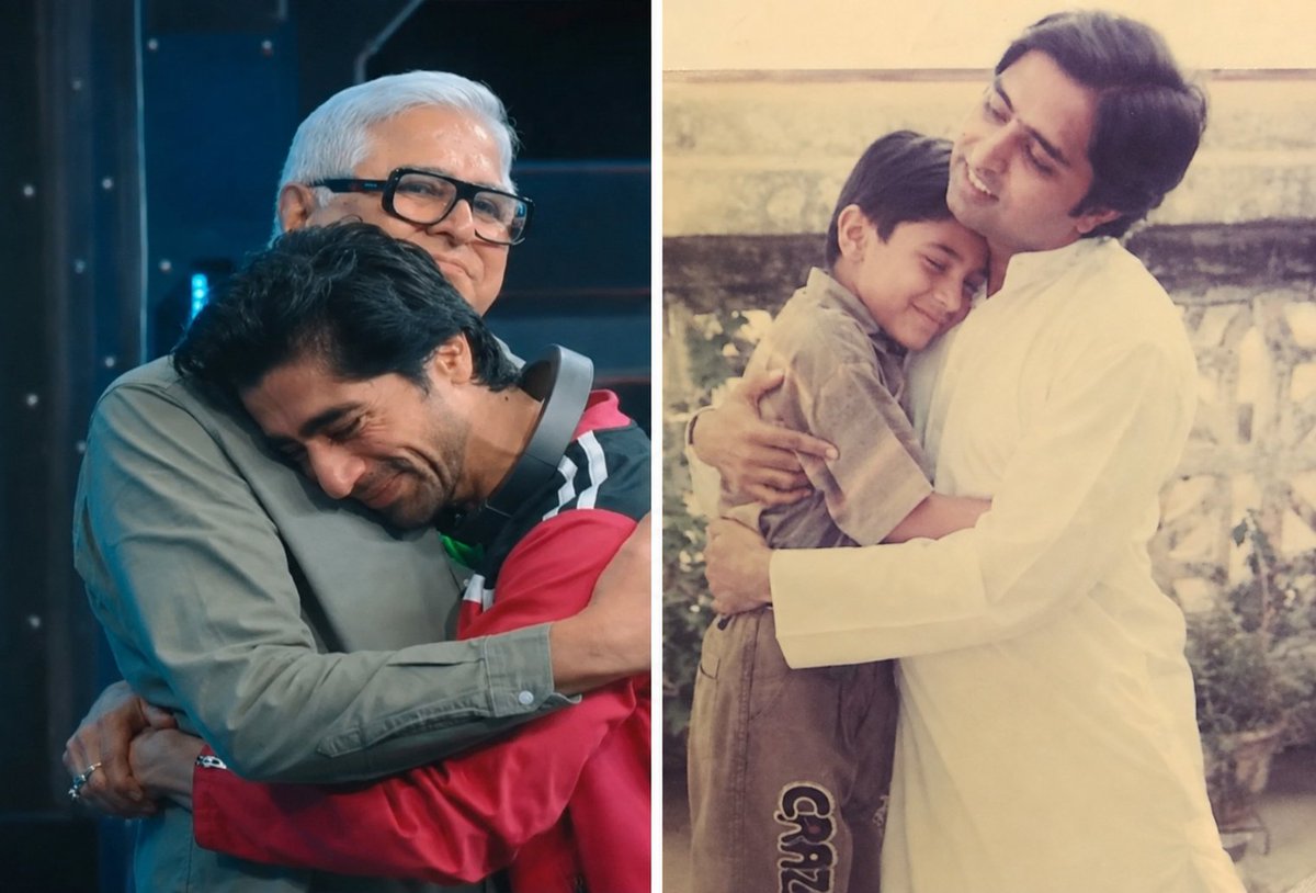 TeamHarshadOFC's tweet photo. A father is the strongest pillar a child can have.  
When the entire world is against you,  
a father’s embrace is what shields you.  

Harshad’s reunion with his father today was incredibly emotional.  
He needed that warmth, that presence,  
to feel strong and to stand tall before the world again.  

A father’s hug has the power to mend anything.  
After going through so much and carrying his trauma,  
he found comfort and peace in his father’s arms.  
It was a beautiful and wholesome moment.

Monu and his Papaji 🥹🥹🥹
#HarshadChopda
#HarshadInLockUpp
#LockUpp
#NetflixIndia