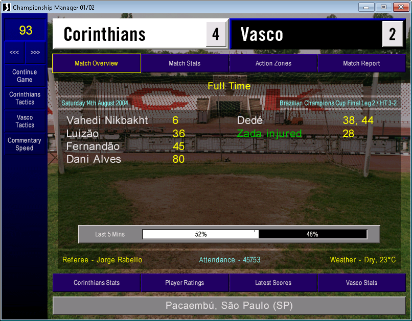 adamcm0102's tweet photo. Brazilian Champions Cup Final First Leg https://t.co/pHFXuDU6gZ