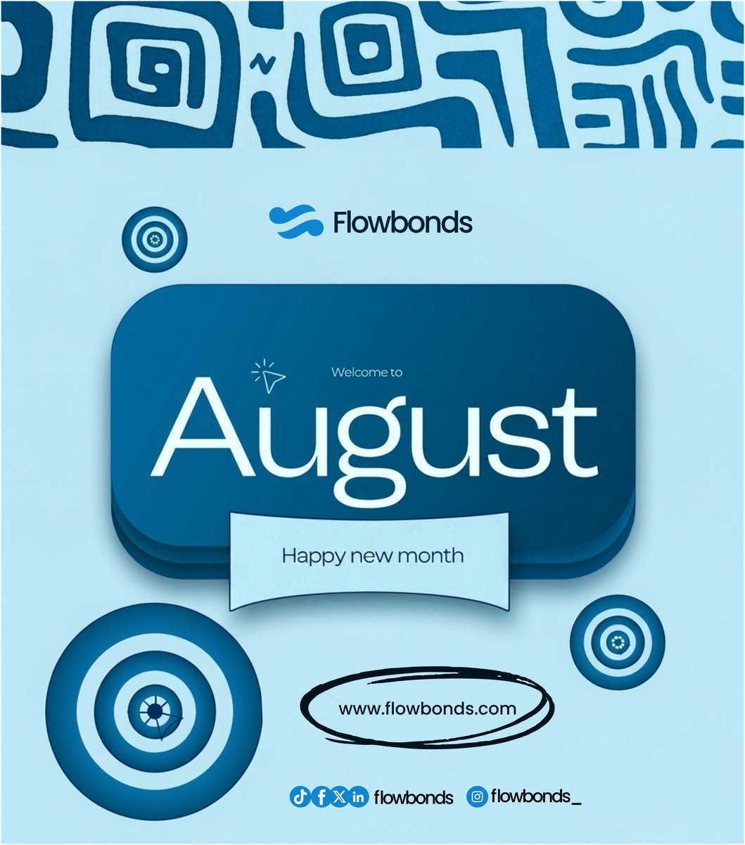 flowbonds's tweet photo. New months means new opportunities both for you as a seller and for you as buyer 🤗💙🩵
Come and become our very own August visitor on the Flowbonds marketplace https://t.co/F8PbOjGMuL

We would love to have you in our WhatsApp family as well https://t.co/vCdliN6fhe

#Fuoye https://t.co/4boiJeeWPt