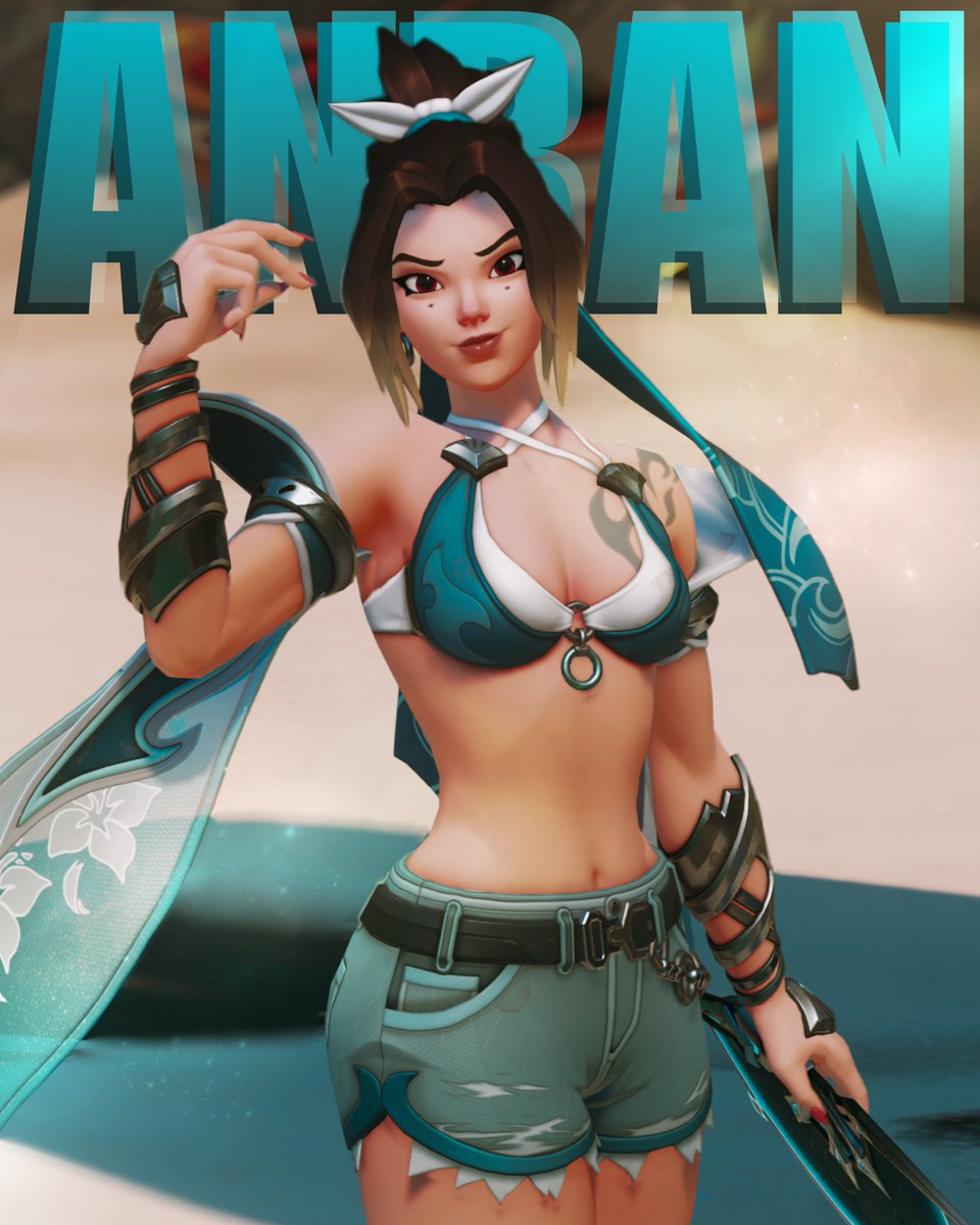 Slashtbh's tweet photo. BEACHSIDE ANRAN 🌊🏖️🌴

#Overwatch #OverwatchFanArt #Anran https://t.co/sRrMpj0M9l