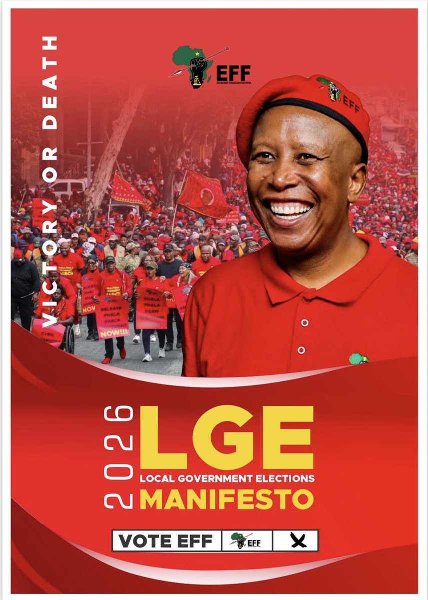 Sentletse's tweet photo. The EFF has a clear vision for local government. 

Municipalities must no longer be passive administrators of decay, but active engines of economic freedom, dignity, and transformation.

For too long, municipalities under the ANC and DA have been reduced to narrow service-delivery machines, expected to perform miracles in communities stripped of revenue and investments. 

In rural and impoverished areas, where residents are too poor to sustain meaningful revenue collection, this model has failed. The consequence of which are collapsing local economies, weak municipalities, and communities trapped in poverty.

The EFF rejects this failure. 

We believe local government must do more than collect refuse and fix potholes. 

Municipalities must reorganise the economic life of each locality in the interests of the people. That means using municipalities as tools of development, job creation, land justice, and industrial growth. It means shifting local government from a site of administration to a site of economic transformation and development.

At the heart of this vision is a radical but practical truth. Land is the foundation of local economic power. 

Land-based development can serve as a growth engine through the controlled release of state-owned land and its conversion for urban and industrial use. Urban expansion can stimulate demand and support growth as rural enclaves evolve into revenue-generating developments. 

Municipalities under the EFF will not be treating land as a commodity to be sold off to the highest bidder, instead it will be used to strategically open space for agriculture, urban housing, business, and industry. 

Abandoned land and buildings will be expropriated, and local economies must be rebuilt through deliberate exploitation of these available assets.

The EFF also understands that no municipality can transform without expansion of quality infrastructure. Roads, water systems, sanitation, electricity, and industrial support systems are not luxuries but the backbone of economic activity. 

That is why EFF municipalities must build strong Treasury capacity and use every financial instrument available, including municipal bonds, to fund economic development and infrastructure expansion.

The EFF approach to local government says that municipalities must serve the people, support local businesses, empower workers, and build self-reliant communities. 

Our task is not to manage underdevelopment, but to end it, and usher economic freedom.

Victory or Death!

Victory is certain. 

#RegisterToVoteEFF