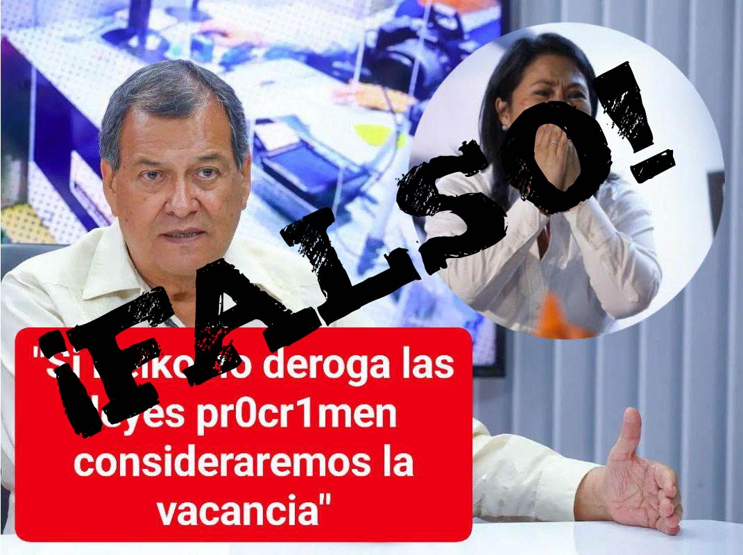 BuenGobiernoPe's tweet photo. ⚠️ ALERTA DE DESINFORMACIÓN

Las supuestas declaraciones de nuestro líder  @JorgeNietoMon  son FALSAS.
Verifica siempre la información en nuestros canales oficiales #NoALaDesinformación
#VerificaLaInformación
#SoloCanalesOficiales https://t.co/a3XOtcbvdb