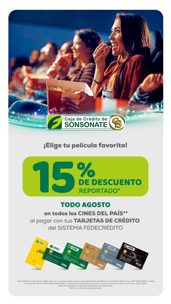 Caja_Sonsonate's tweet photo. PROMOCIONES VIGENTES PARA GOSTO💚💳 https://t.co/3FIuIRO4NR