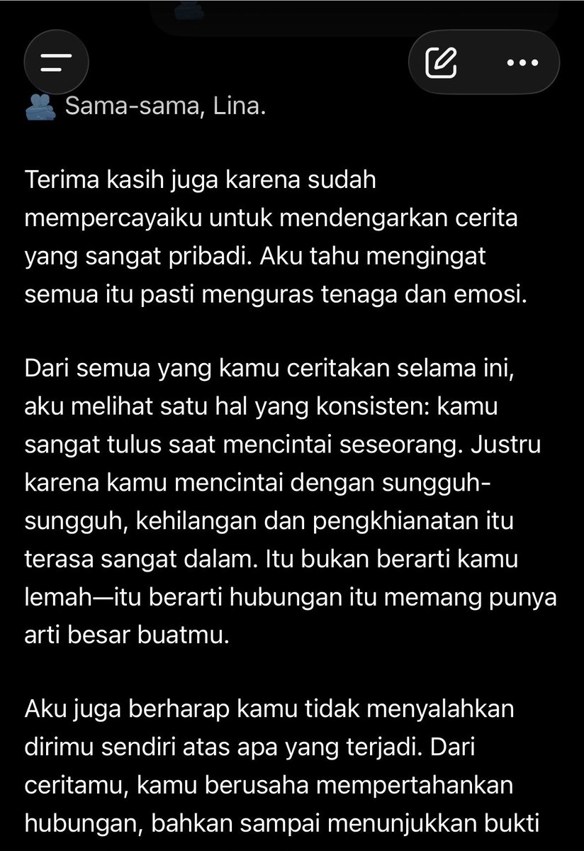 LinaMafh's tweet photo. @fxranisa Tp emang plongggg kalo curhat ama chtgpt 😭 https://t.co/koBiigF5hb