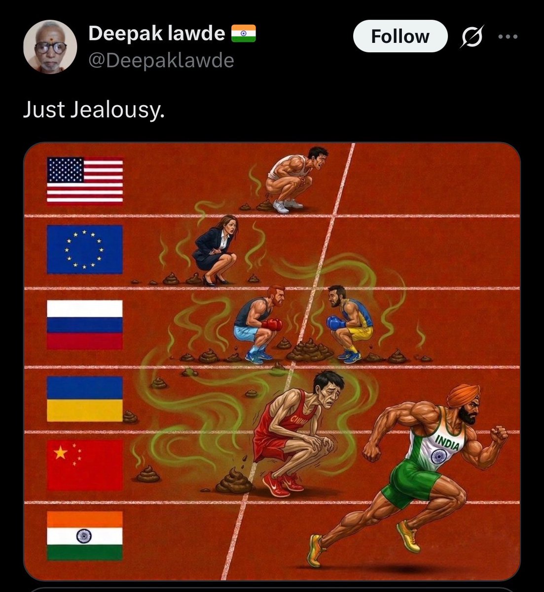 Basedgoymemes's tweet photo. Indians will post stuff like this and then beg to live in your country https://t.co/CCsiJPJRvk