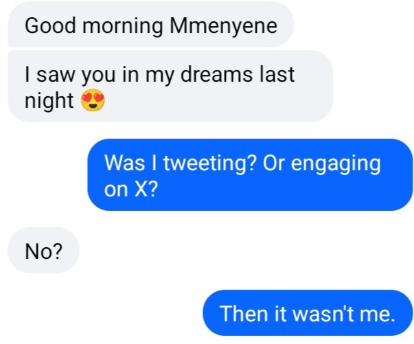 Lastbrownson's tweet photo. It can never be me 😔😂
You only see me on X. https://t.co/Utn2Dle7z2