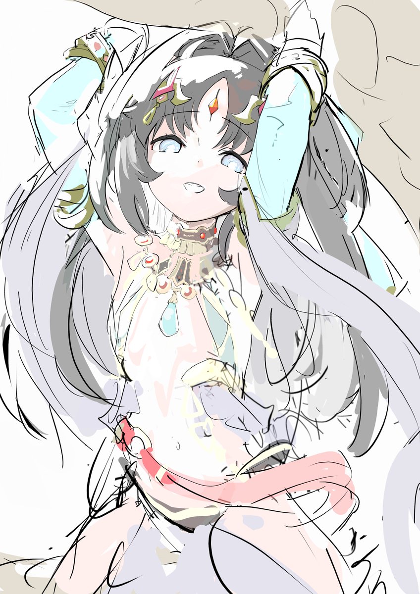 hoozuki_49's tweet photo. ラフだけおろち https://t.co/DWsvcl1rPA