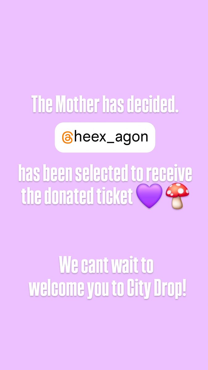 CityDropCon's tweet photo. The Mother has selected the recipient of the donated ticket! If you are in a position to help another Switch and want to donate a ticket, please send us a DM

#motherlandfortsalem #raylla #talder #citydropcon https://t.co/XE6VIq6pdV