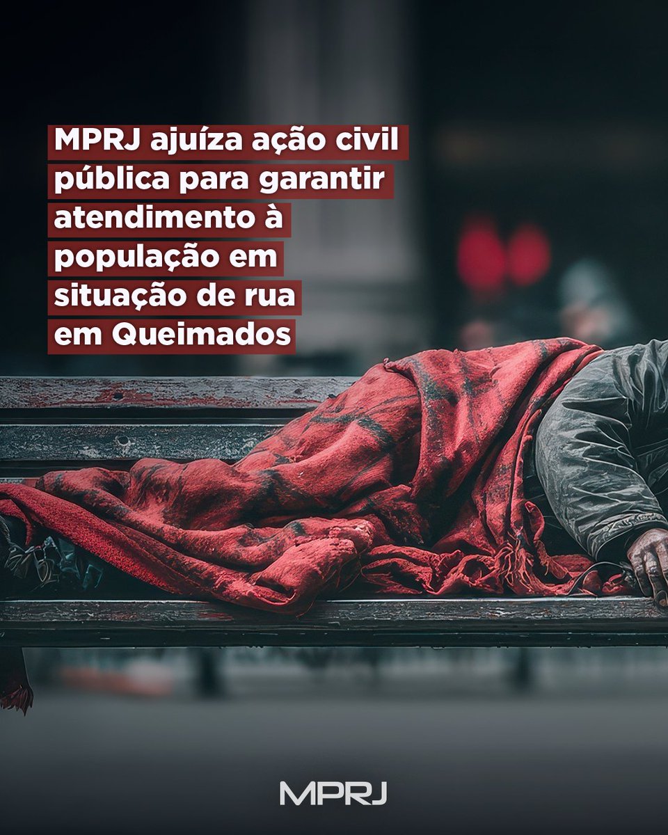 MP_RJ's tweet photo. O #MPRJ ajuizou ação civil pública contra o município de Queimados para exigir a implementação e a estruturação da política pública de assistência social voltada à população em situação de rua.
🔗 Saiba mais: https://t.co/18PVahgVhZ
#MinisterioPublico #RJ #Noticias #Queimados #ParaTodosVerem