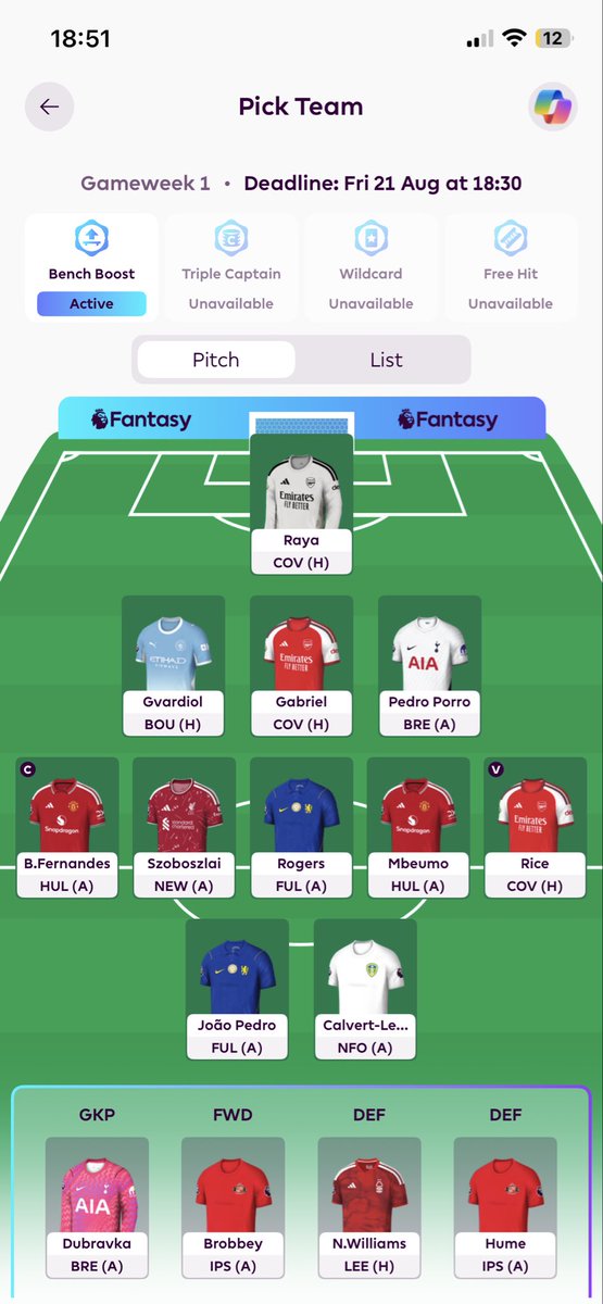 Mufcsaint's tweet photo. Any advice for me? #fpl https://t.co/TwzytMn6gV