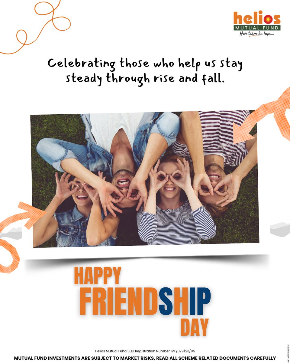 heliosMF's tweet photo. Happy Friendships Day!
#HeliosMutualFund #FriendSIP #Helios https://t.co/aok44WorkE