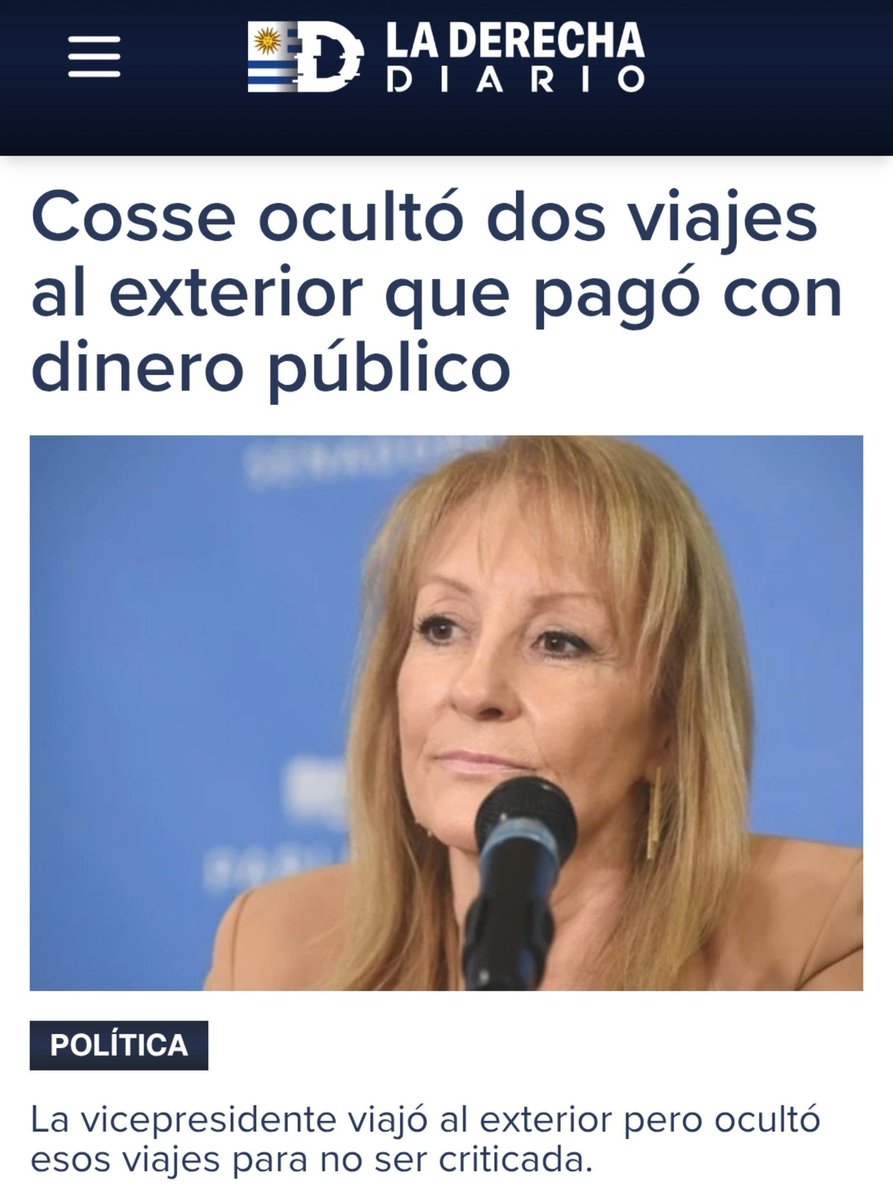 PabloTorello1's tweet photo. @notuperdis Cuando te vengan a decir que como vas a irte de viaje cuando se trata la Rendición de Cuentas en el parlamento, recordales que la Vice viajó a la ONU con el dinero de los contribuyentes en 2 ocasiones y los ocultó para no quedar en evidencia.
Hablame de cinismo e hipocresía!! https://t.co/ZOSSaHWkLt