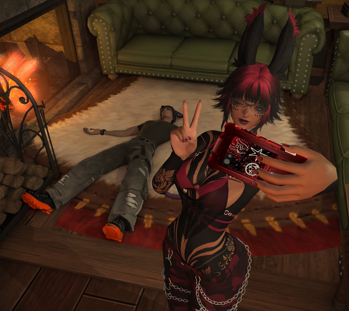 desired_cherry's tweet photo. He’s Fine! I promiseeee 😊
// @rhysbarlowff14 
#gpose #gposer #ffxiv #ffxivgpose https://t.co/DjysvGe1ki