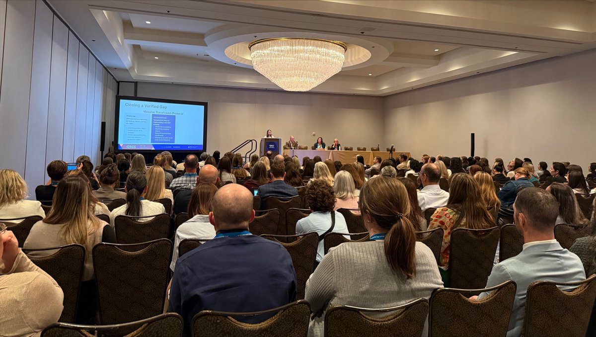 AmCollSurgeons's tweet photo. We’re back after lunch and fueled for another afternoon of learning. 💪

Now we’re hearing how @ctchildrens is using ACS NSQIP Pediatric data and Children’s Surgery Verification (CSV) standards to turn insights into measurable improvements in surgical quality. #ACSQSCC26 https://t.co/ofZB7cqT7u