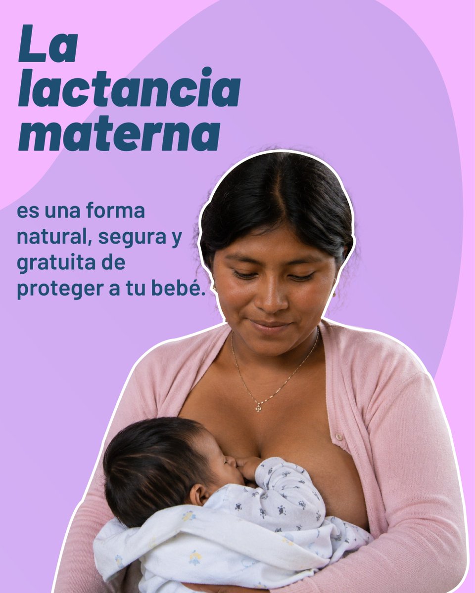 Salud_Ec's tweet photo. La #LactanciaMaterna 🤱🏽 protege a la primera infancia y previene la Desnutrición Crónica Infantil, diarreas, infecciones respiratorias, estreñimiento, alergias, entre otros. ☝️Alimentar a tu bebé con leche materna permitirá que crezca sano, fuerte, con muchas defensas. https://t.co/SOFJSOKZvF