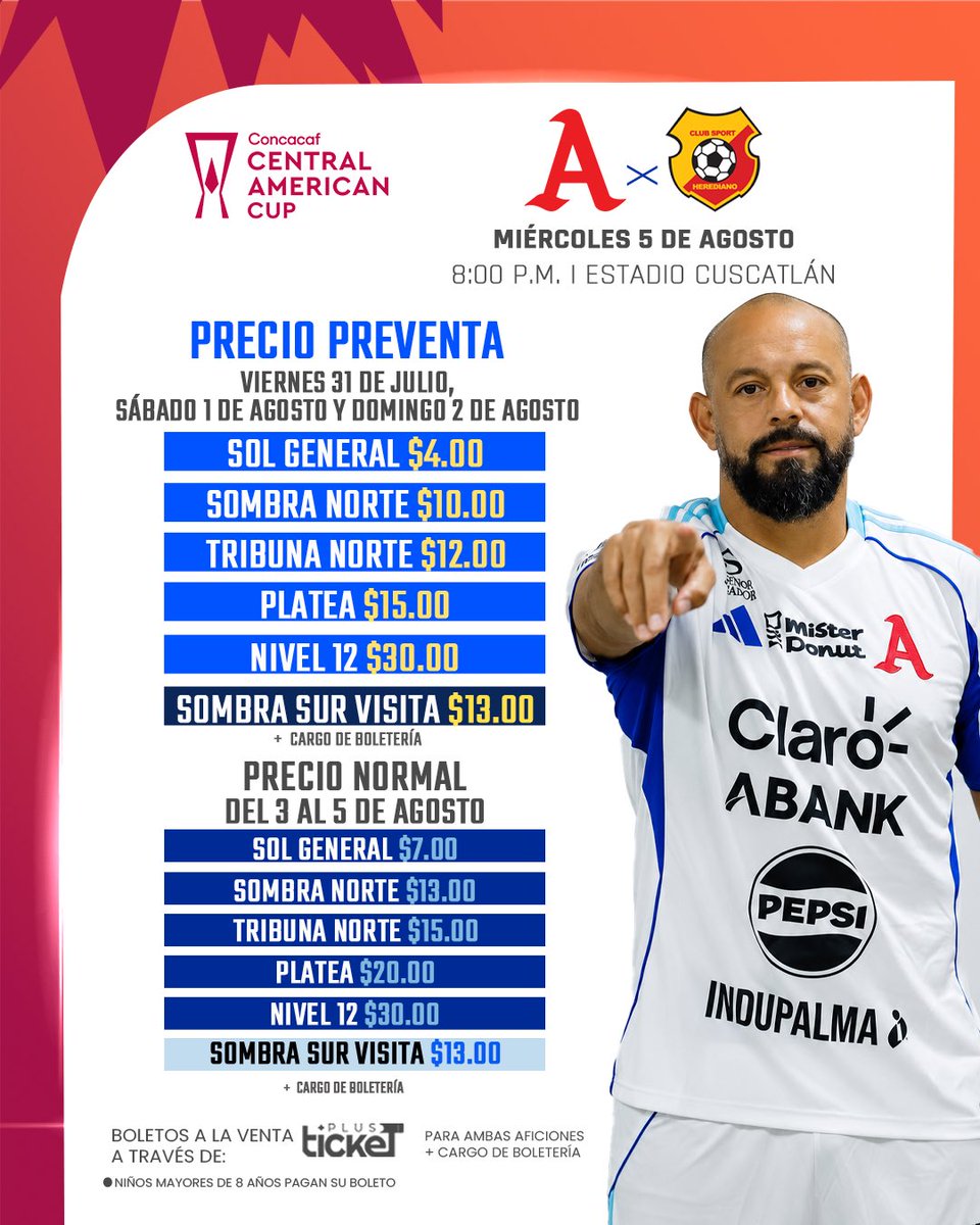 AlianzaFC_sv's tweet photo. ¿Ya aprovechaste la preventa? 🏟️🤍🩵

Este próximo miércoles, hagamos del Cuscatlán nuestra fortaleza. 👊🏼

Adquiere tus boletos en el siguiente enlace:
🔗 https://t.co/HK9ziBV1vJ 👈🏼

¡𝑻𝑶𝑫𝑶𝑺 𝑨𝑳 𝑪𝑼𝑺𝑪𝑨! 🏟️🏳️🏴

#AlianzaFC 🅰️ https://t.co/A73QRwsqip