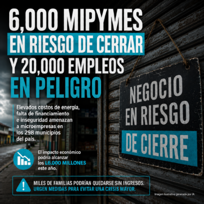hndhoycom's tweet photo. Unas 6,000 microempresas están en riesgo de cerrar en Honduras, amenazando 20,000 empleos y miles de millones de lempiras en actividad económica.  https://t.co/TKlt1GEZz7 https://t.co/Tm8JxUUoen