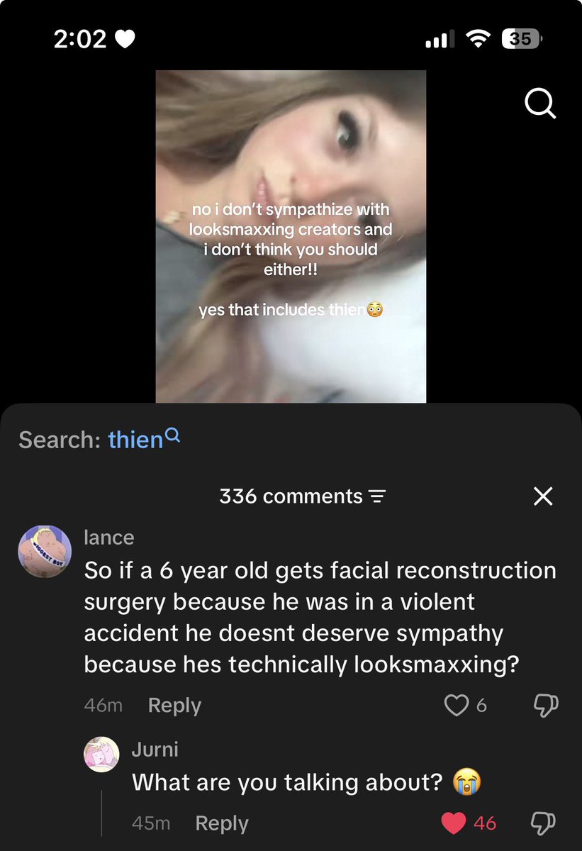 R0CKNR0LLSUICDE's tweet photo. god i hate tiktok commenters https://t.co/l9vkuIHhEt