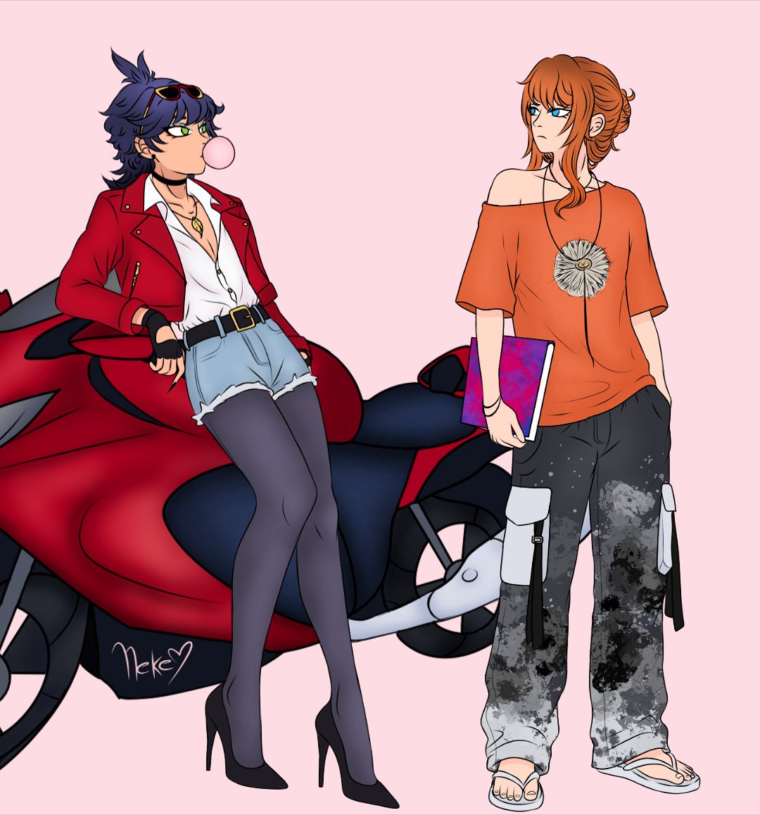 VolpinaBold's tweet photo. Timeskip/adult Marcaniel 

Picking up his boyfriend from College 
#mlbtwt #marcaniel https://t.co/3ElBHmUzcR