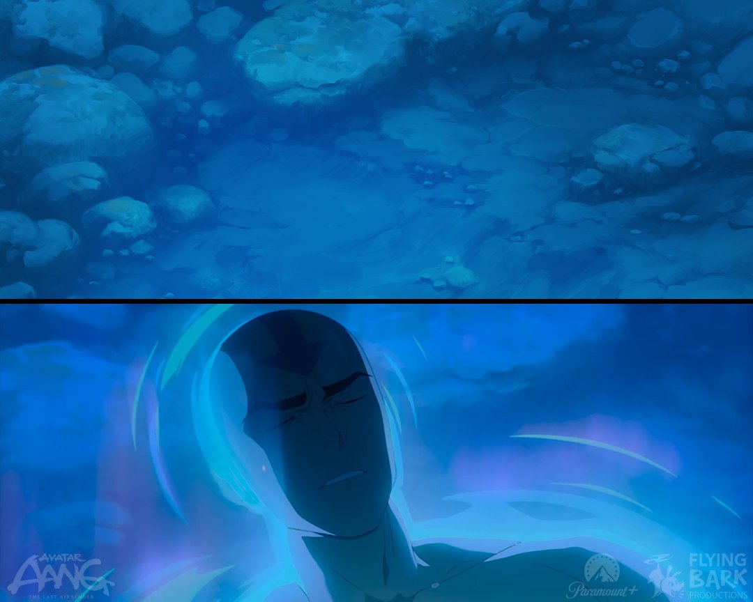 orenjikunArt's tweet photo. Had a lot of fun painting rock pools for Avatar! Thought they would make great portfolio pieces. But turns out… you can’t see any of it in the film!

Oh well, scene is still beautiful at least!😂

Wonderful layout drawings by: @pigeoncindy_ https://t.co/BWYpo4k4Zk