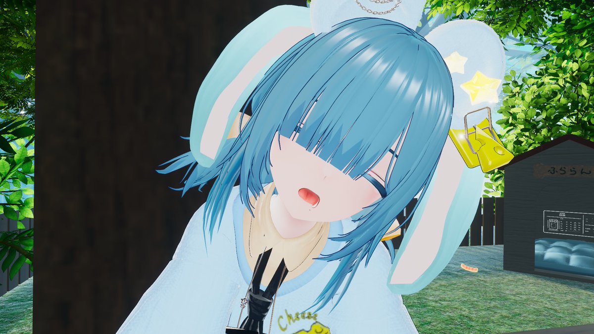 KAI_SHIMOTSUKI's tweet photo. ちょっと短めだったけど、構ってくれて有難う❣
バットを持たすと悪ガキになっちゃう、
幼かいナちゃんの事もよろしくネ♡

「ふみゅ・・・でんきがさ、なふだ、しょうじ」
#Binah_3D #TiramisU_VRC #DeadEndB 

🌐: 風薫る彼方へ  
作者様:くろに／Kuroniさん @kuroni0407 
https://t.co/wqdTdm9rgs https://t.co/vCvL19yYoT