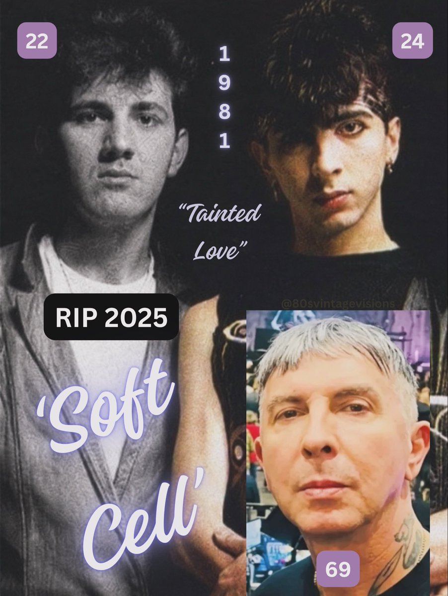 80svintvisions's tweet photo. Marc Almond &amp; David Ball made a lasting mark as 
‘Soft Cell’, the synth-pop duo behind Tainted Love. With moody electronics &amp; unforgettable style, they captured the edgy spirit of the early ’80s! 🎶 https://t.co/06A4dFjK6W