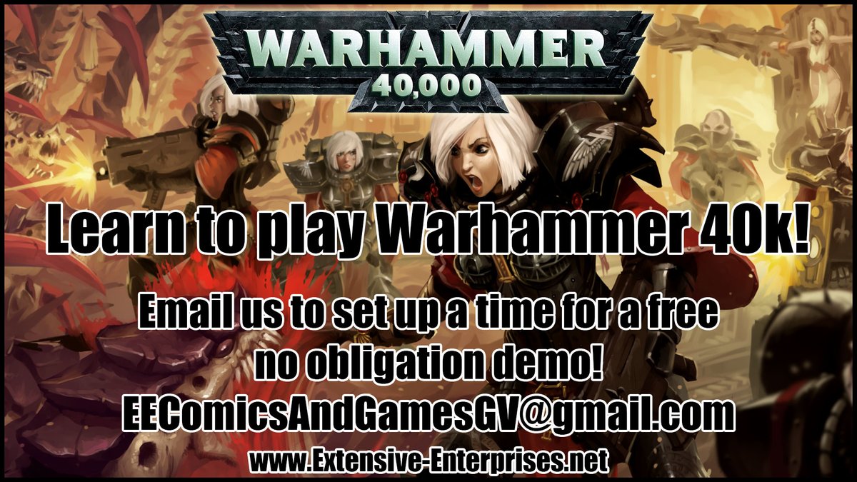 EEComicsGames's tweet photo. ***EE Comics &amp; Games - Garnet Valley***
https://t.co/ZqtEhJT4sG
215-867-9651
open TODAY 9am -> 8pm

TODAY
1st Saturdays Warhammer 40k (Learn to Play &amp; League) 

UPCOMING SPECIAL EVENTS
08/08/26 10am $15 WarMachine Tournament
08/21/26 4pm $10 Riftbound Summoners Skirmish https://t.co/xGQR6O1dGY