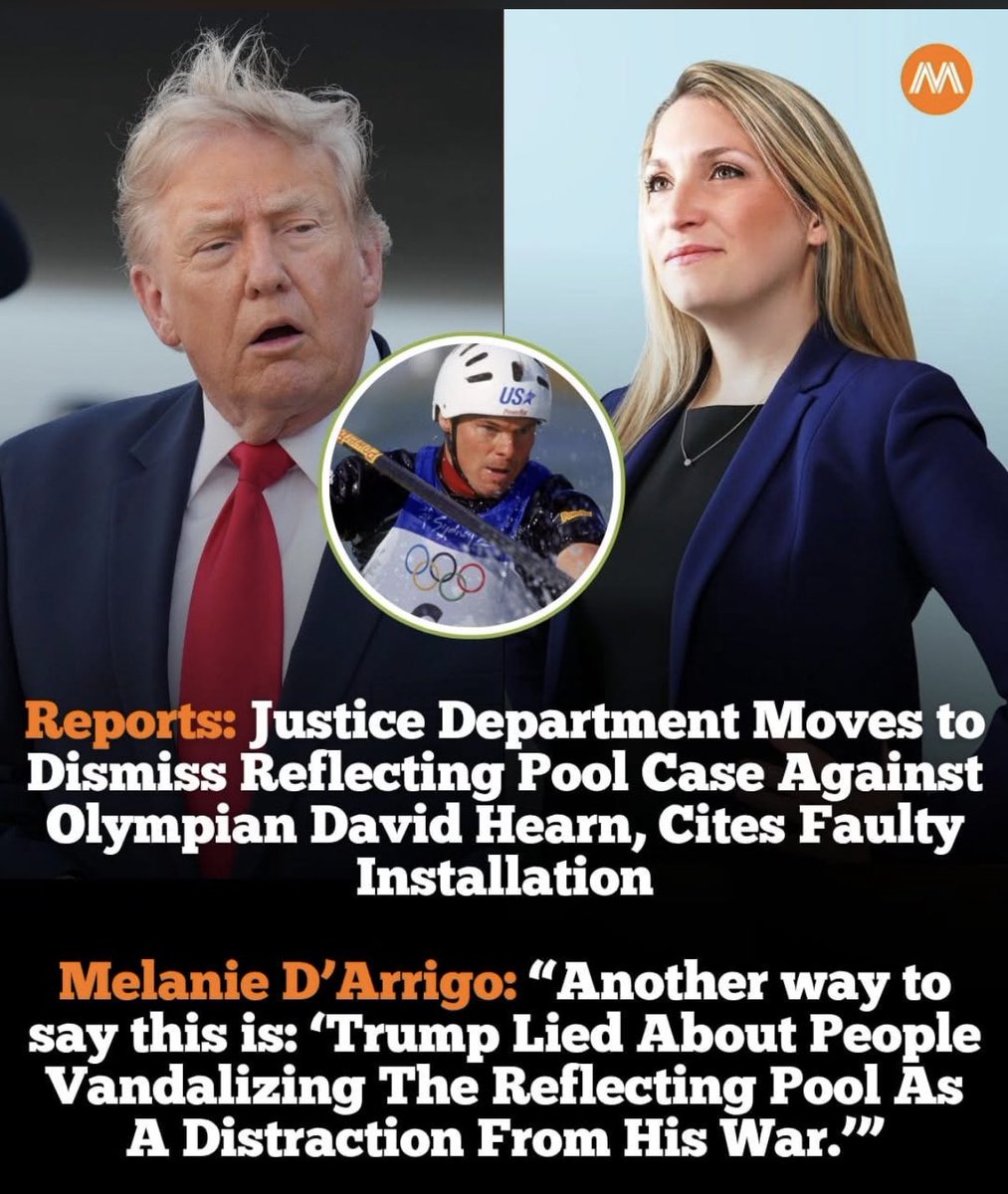 AnnieForTruth's tweet photo. Trump, Jeanine Pirro &amp; Doug Burgum knew the truth but deliberately lied to the American people claiming the damage to the Reflecting Pool was due to vandalism. The DOJ dropped the case against former Olympian, David Hearn &amp; admitted the issues were due to faulty installation. 🤬 https://t.co/wqAX2C1rs7
