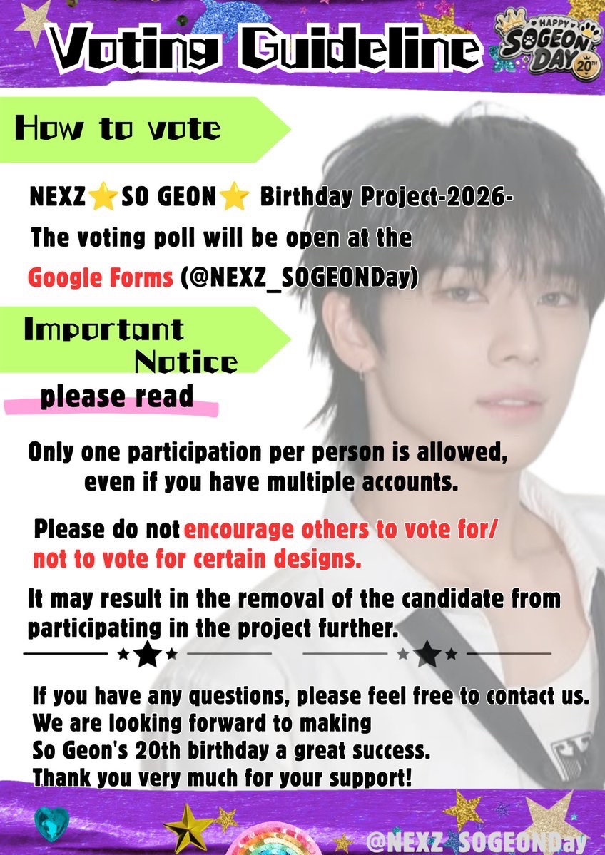 NEXZ_SOGEONDay's tweet photo. 💙センイル広告デザイン投票💙

🗳投票はこちらから👇🏻
https://t.co/glfITSJStN

注意事項は画像をご参照下さい💡 ̖́-

✅締切：8月7日(金)20時

作品はツリーに繋げます⸜🌷︎⸝‍

💙･:* .🫧.: 💙 ･:* .🫧.: 💙･:* .🫧.:

#Happy_SOGEON_Day https://t.co/PX2SwUKyJ1