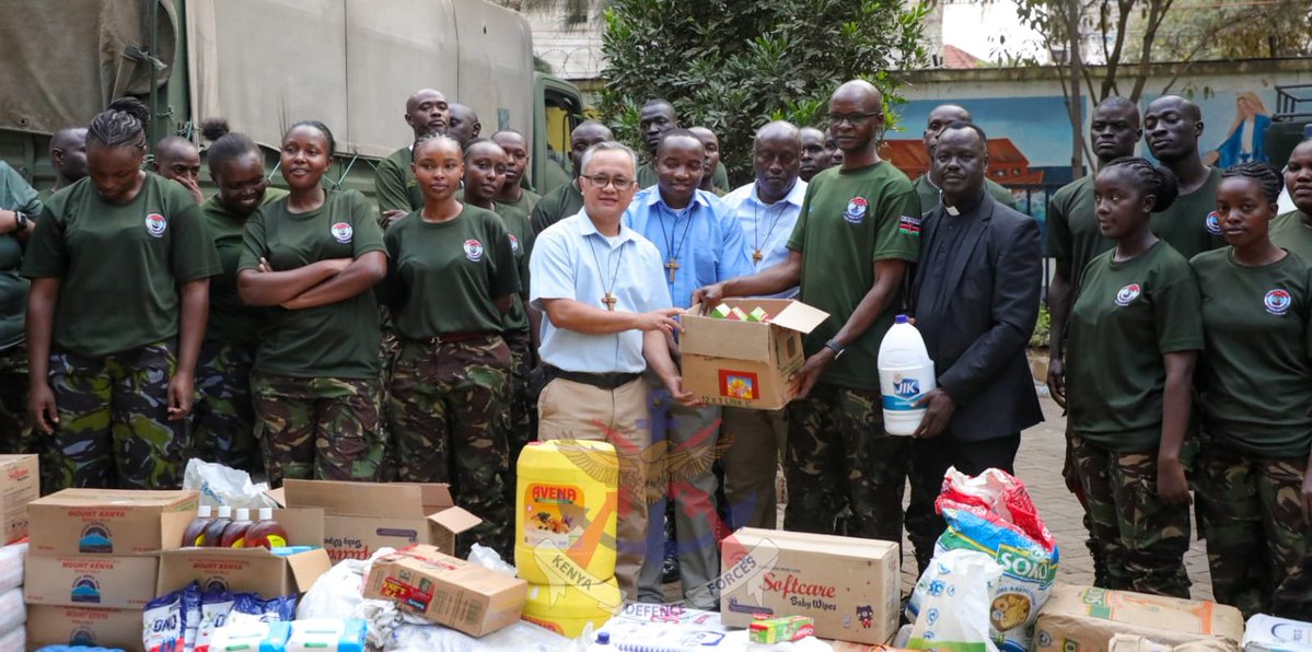 kdfinfo's tweet photo. Kenya Defence Forces (KDF) 1st Canine Regiment conducted a Civil-Military Cooperation (CIMIC) outreach programme at Good Shepherd Children's Home in Chokaa, Embakasi East Sub-County, Nairobi.

See more:https://t.co/yOZZ5t1chR https://t.co/FM3tvou3hQ