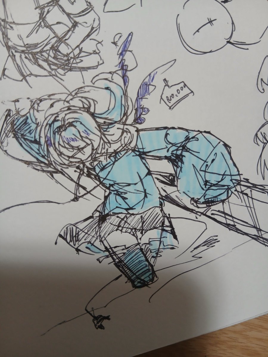 same_saku_'s tweet photo. かっこよすぎる代理の落書き
ｵｶｵかいてないけどﾈ https://t.co/Zd1oiMN6PM