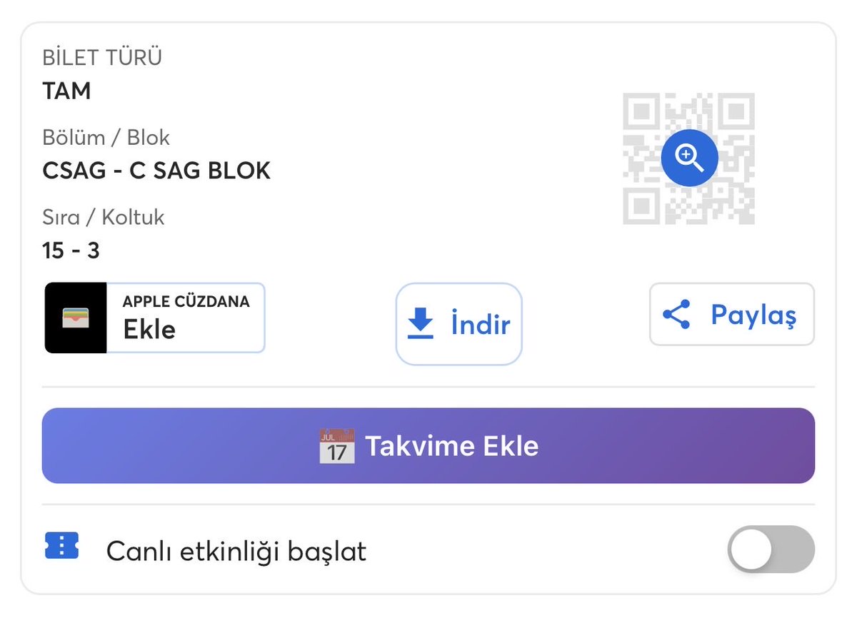 juliaaruzga's tweet photo. 15 ağustos Model konserine biletim var 1 kişilik VIP isteyen iletişime gecebilir #model #konser #biletarıyorum #biletdevir #modelkonser https://t.co/v65rNk2u6L