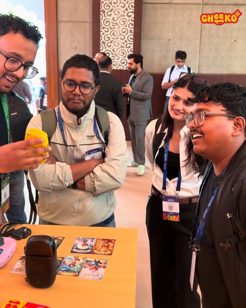 Cheekoai's tweet photo. Every conversation sparked a new possibility. ๐
At Sarvam Epoch, curiosity turned into conversations, and conversations turned into exciting discoveries with Cheeko AI. ๐
#CheekoAI #SarvamEpoch #Innovation #AIForEveryone #FutureOfLearning https://t.co/Ro4Kmwhz03