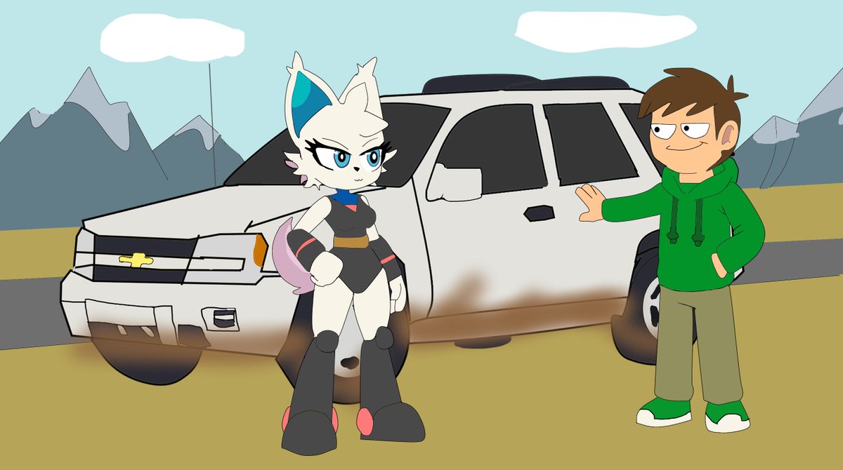 webtherevival's tweet photo. un arte que hice para es @AMEY_arts0 y edd de eddworlds en un auto https://t.co/LjM1tHxEJq