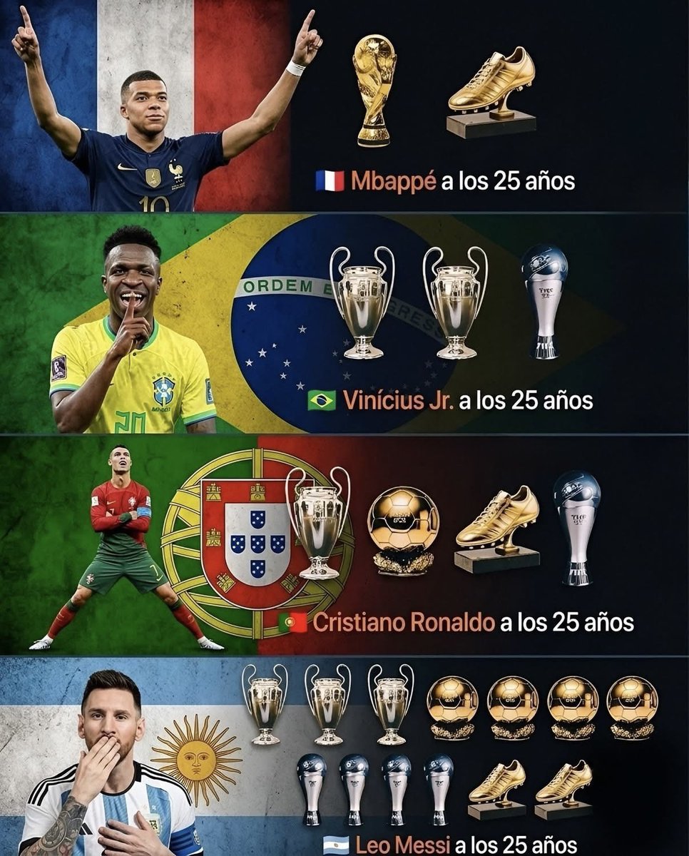 futbolmundialsp's tweet photo. No hay ningún debate o comparación donde Leo Messi no salga ganador. https://t.co/HxnVJ7iIWO