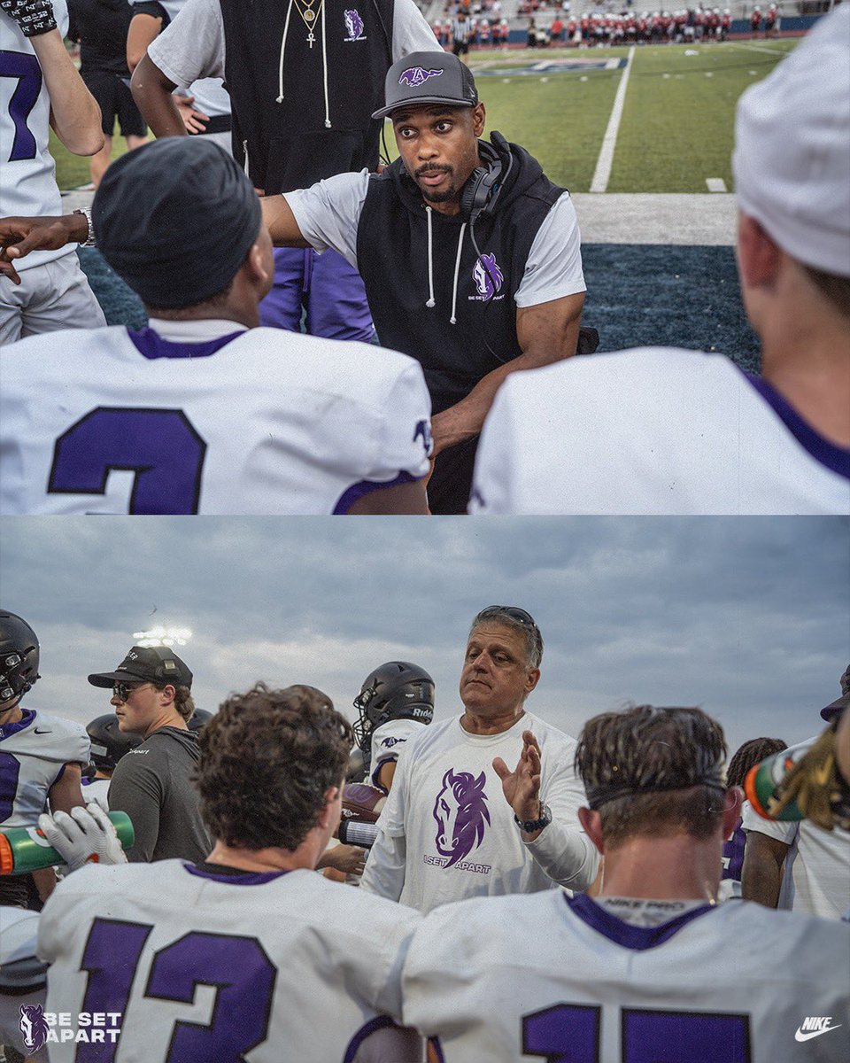 LAmustangFB's tweet photo. Friday Night Scrimmage 🔥💜🔥 #BeSetApart https://t.co/AxJDoZullH