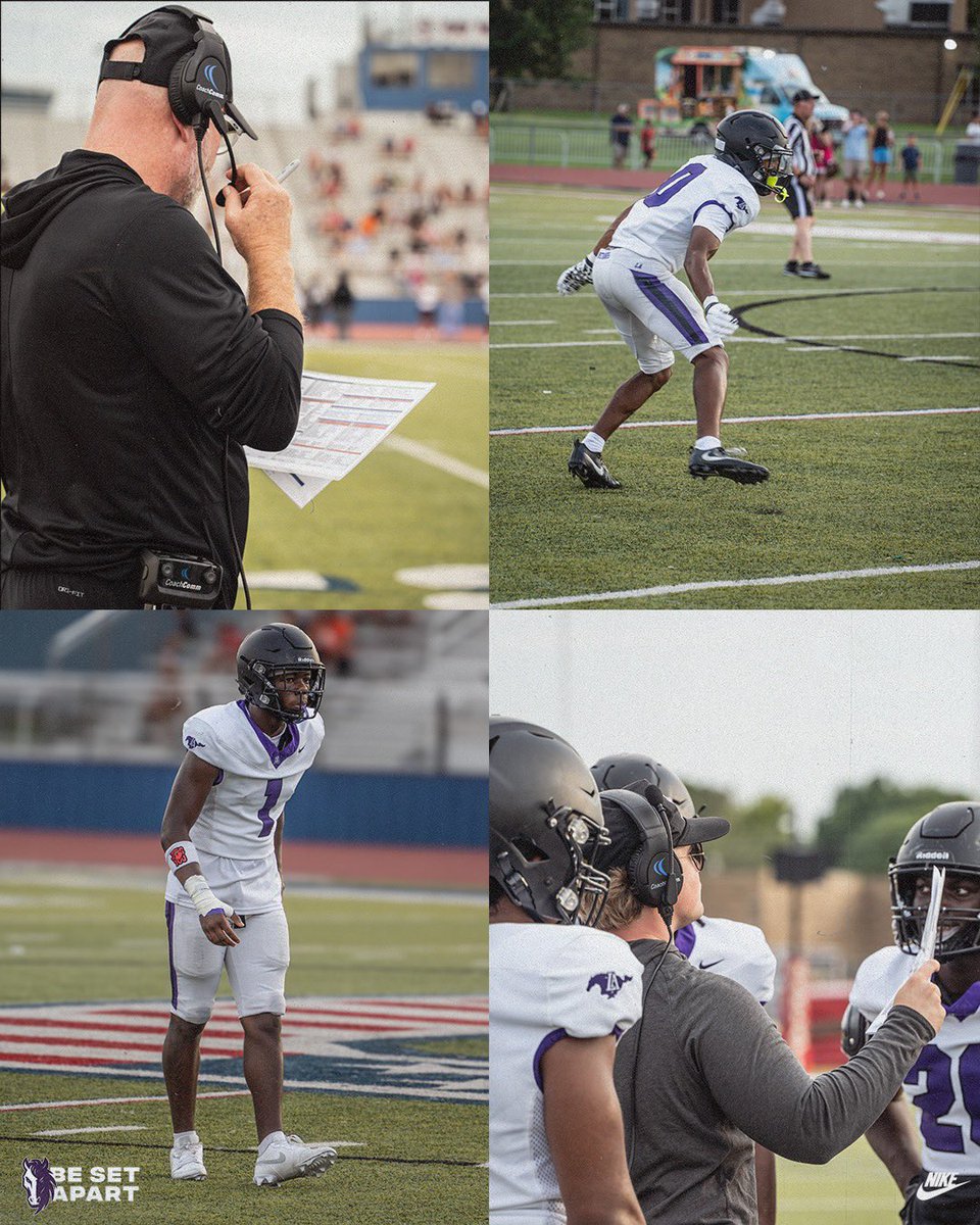 LAmustangFB's tweet photo. Friday Night Scrimmage 🔥💜🔥 #BeSetApart https://t.co/AxJDoZullH
