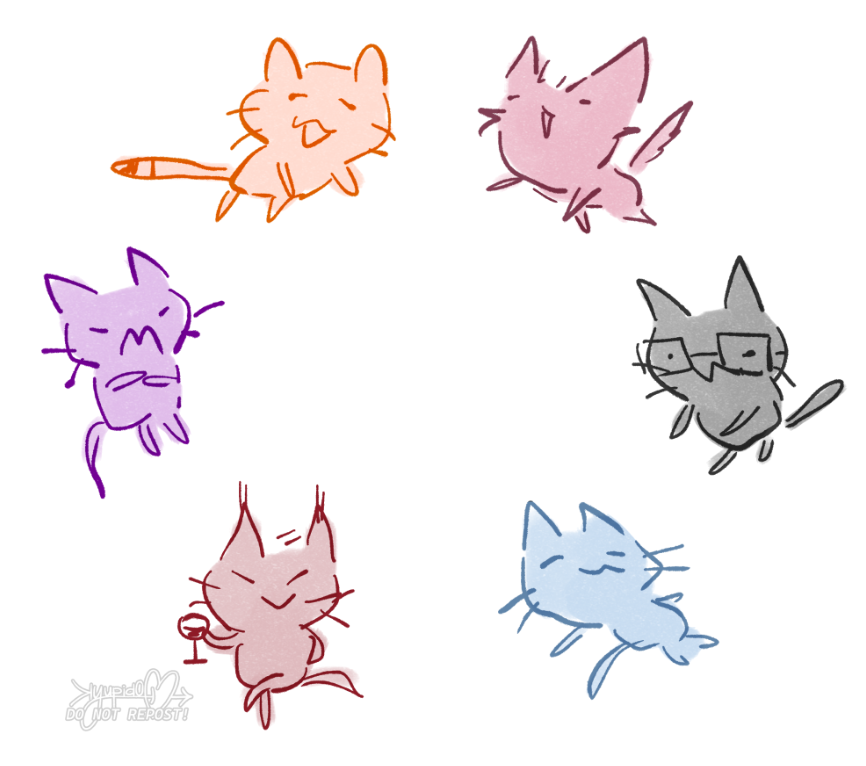 kyupid0's tweet photo. Six kitties form a nice circle no? 🐱

#Valko #Caleb #Rafayel #Sylus #Xavier #Zayne
#bringbackvalko https://t.co/Qe1RSqsskH